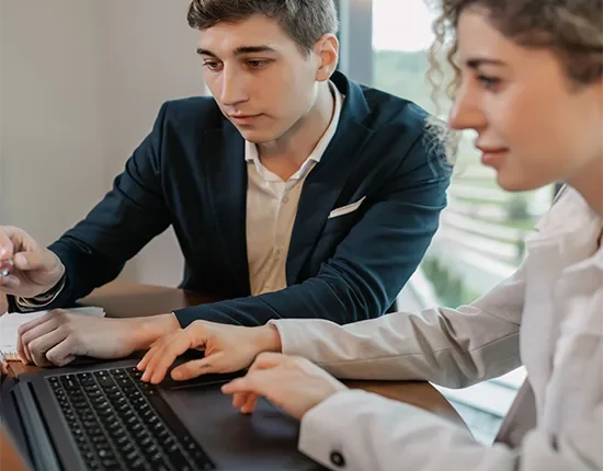 Canadian employer reviewing Indigenous job advertisement details on an online recruitment platform to support responsible hiring and recruitment across Canada.