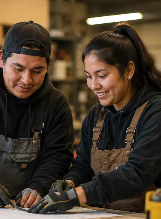 Canadian employer learning about LMIA advertising services through an online Indigenous recruitment platform to promote job opportunities across Canada.